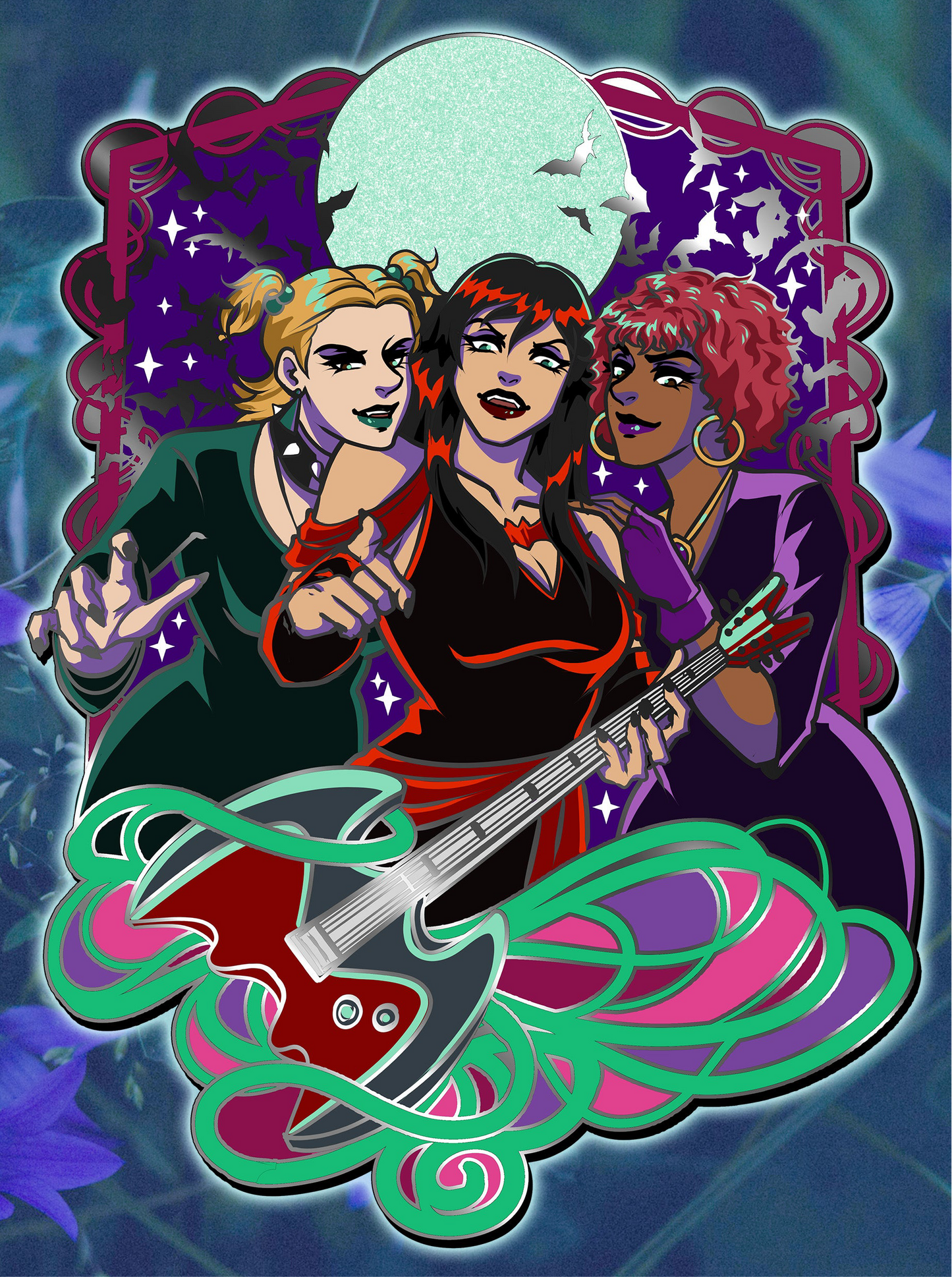 Hex Girls - LARGE 3.5 in - Enamel Pin