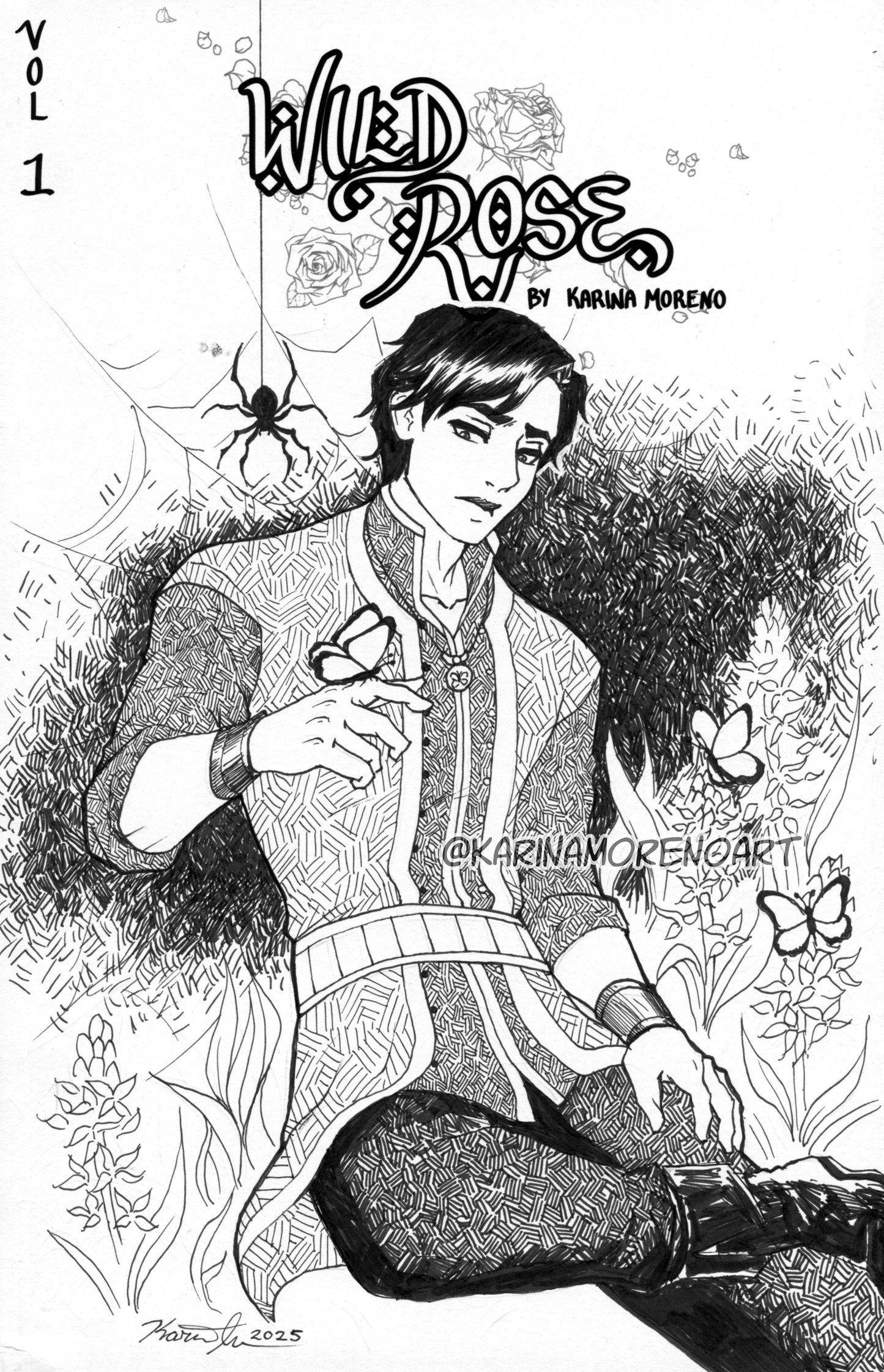 COMMISSION COVER - Wild Rose Volume 1 - Original Comic