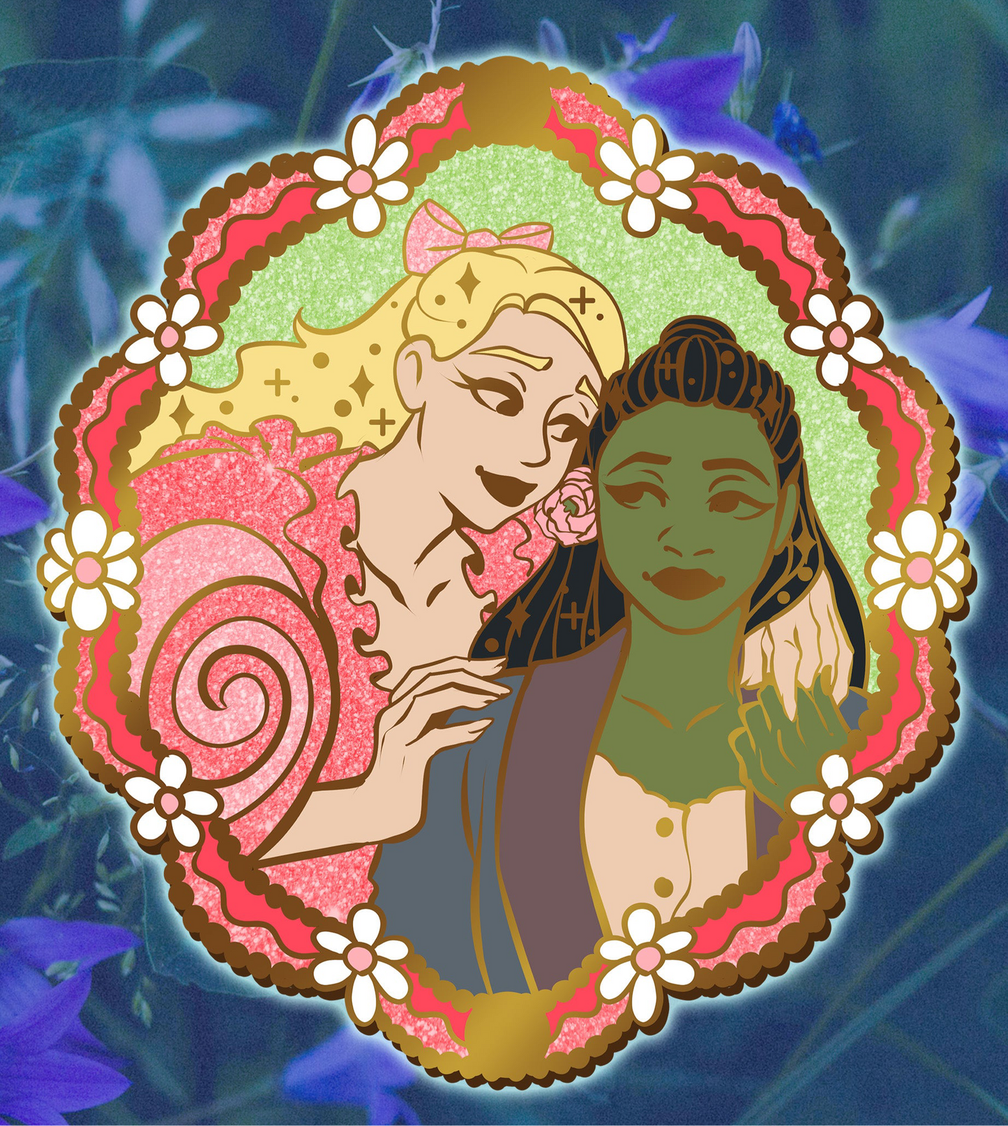 Glinda x Elphaba Enamel Pin