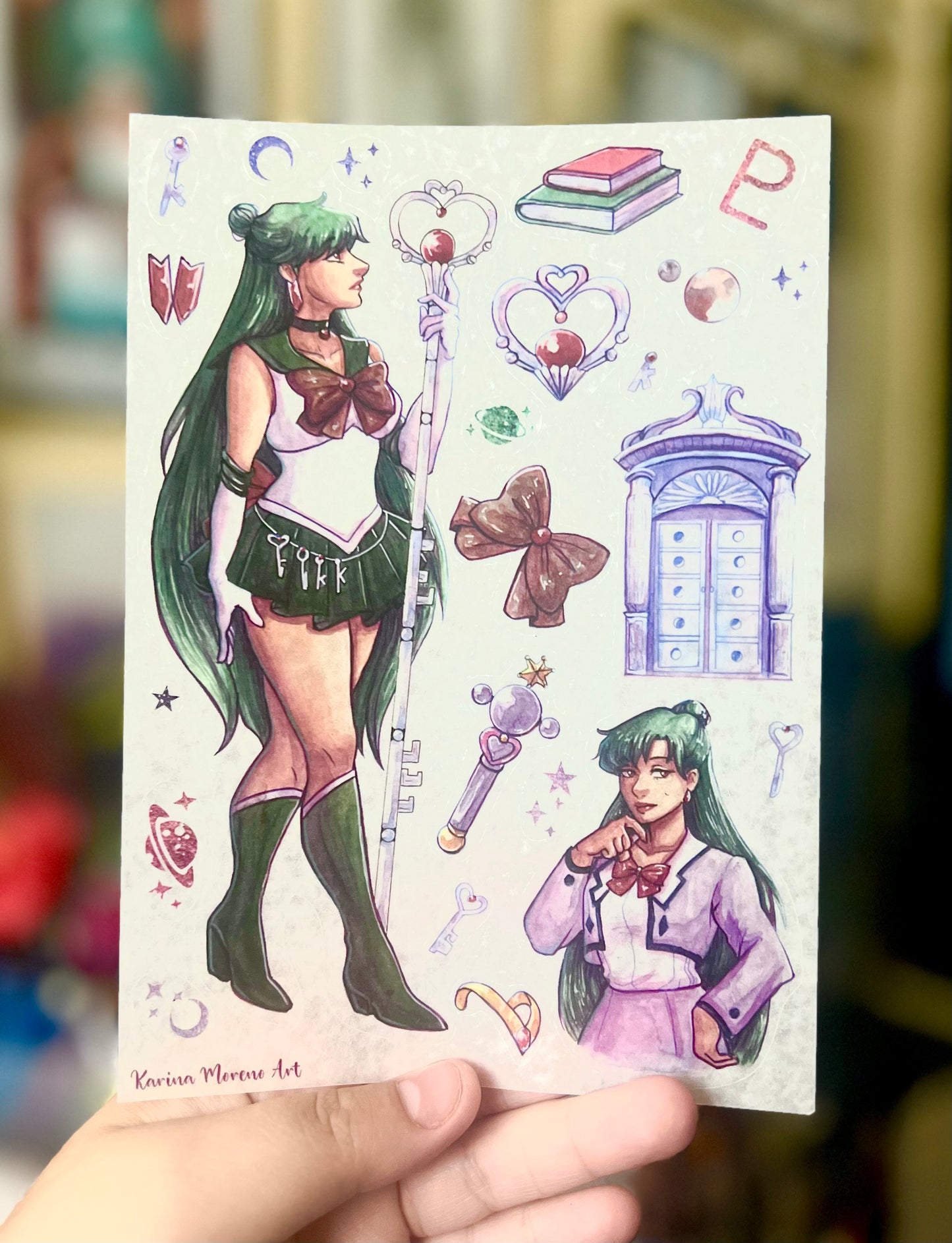Sailor Moon Outer Planets WASHI STICKER SHEET Pack