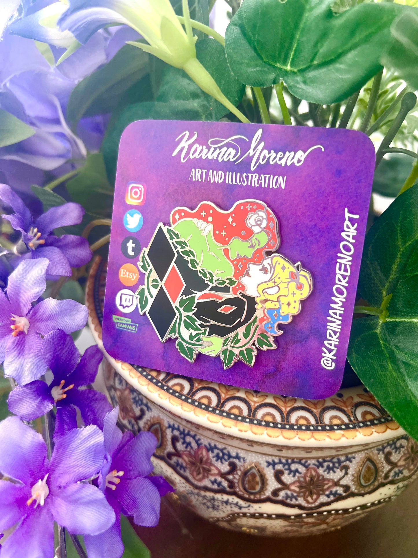 Harley X Ivy Enamel Pin