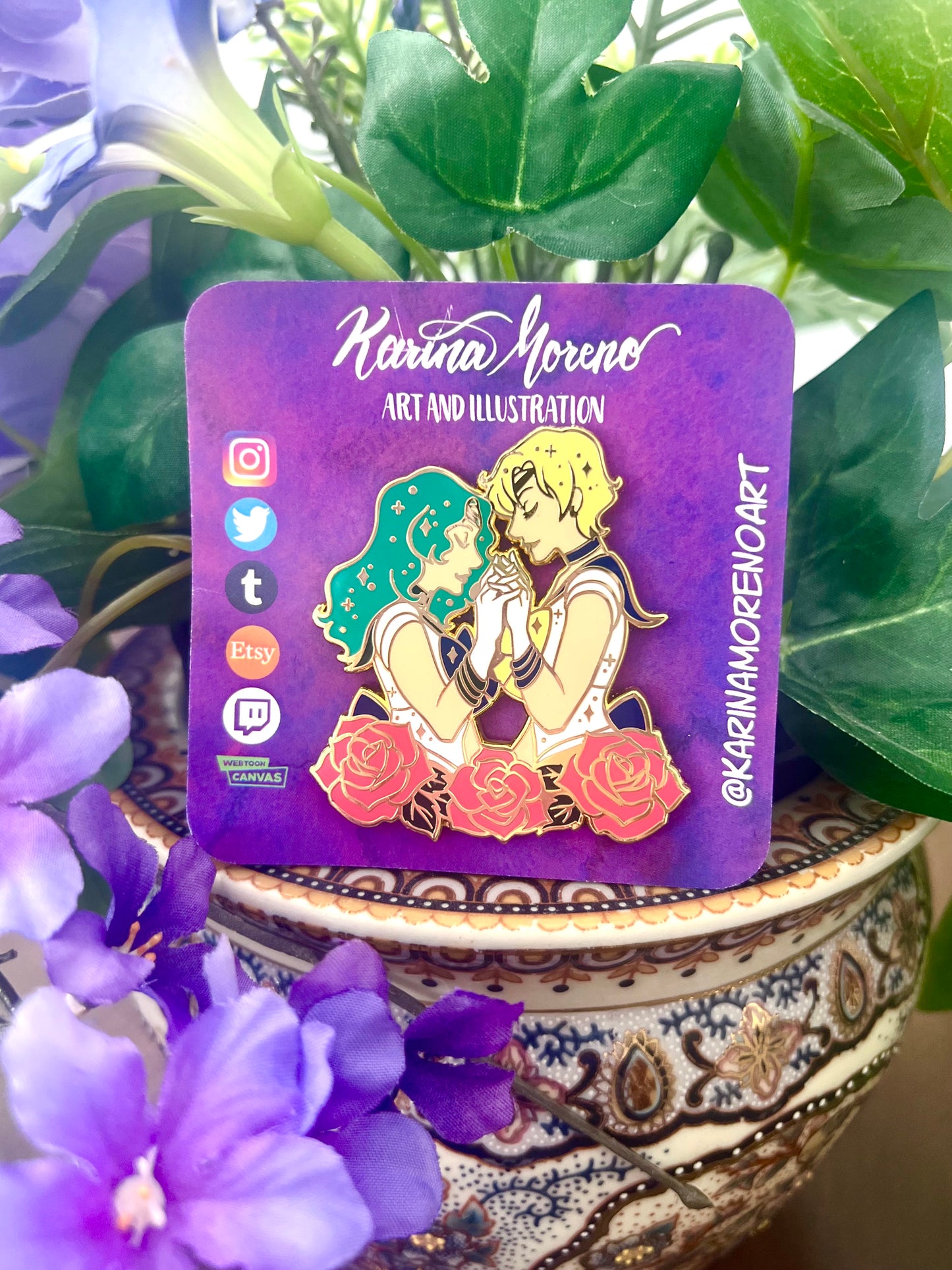 Uranus x Neptune Enamel Pin