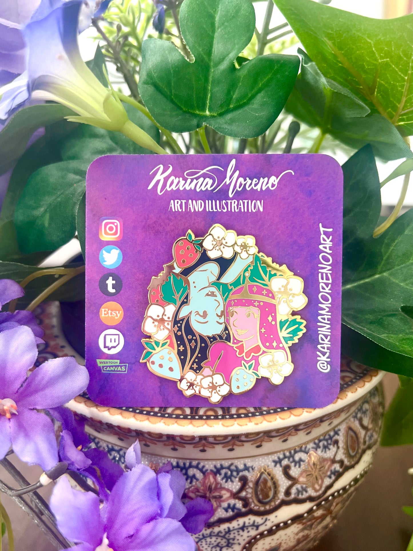 Marceline x Bubblegum Enamel Pin