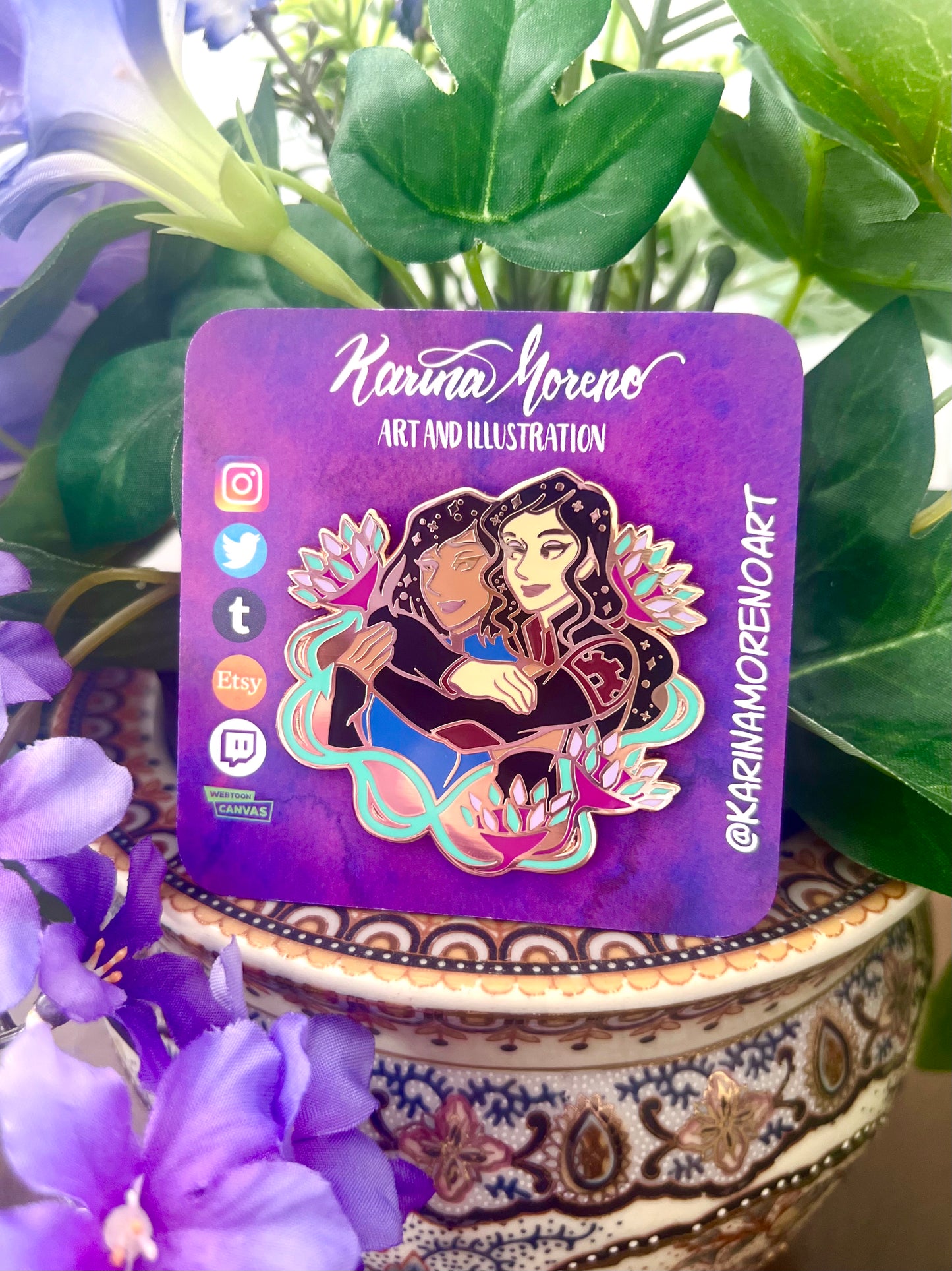 Korra x Asami Enamel Pin