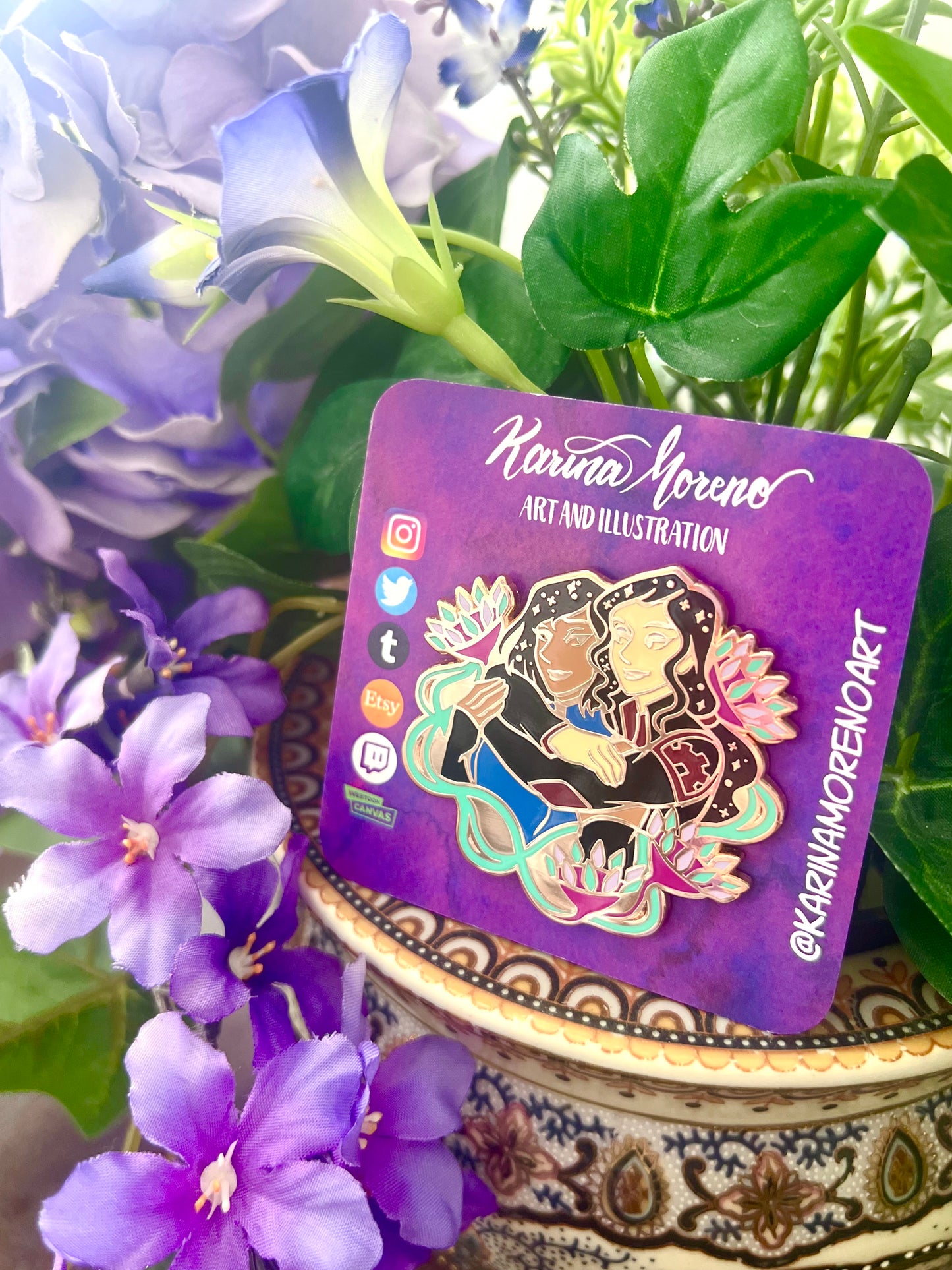 Korra x Asami Enamel Pin