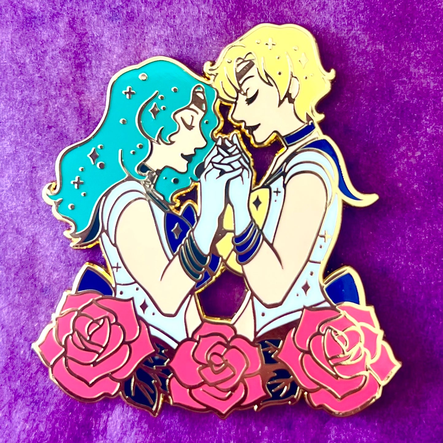 Uranus x Neptune Enamel Pin