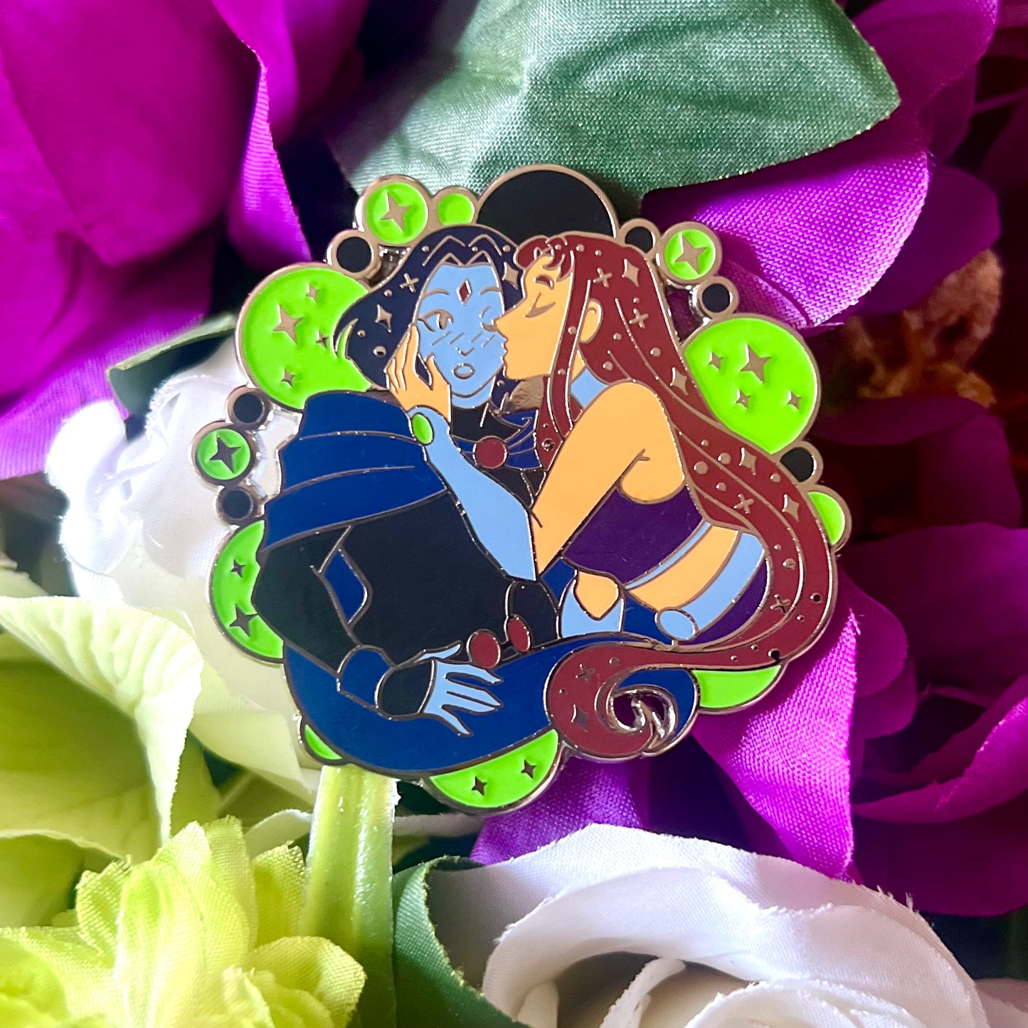 Raven X Starfire Enamel Pin
