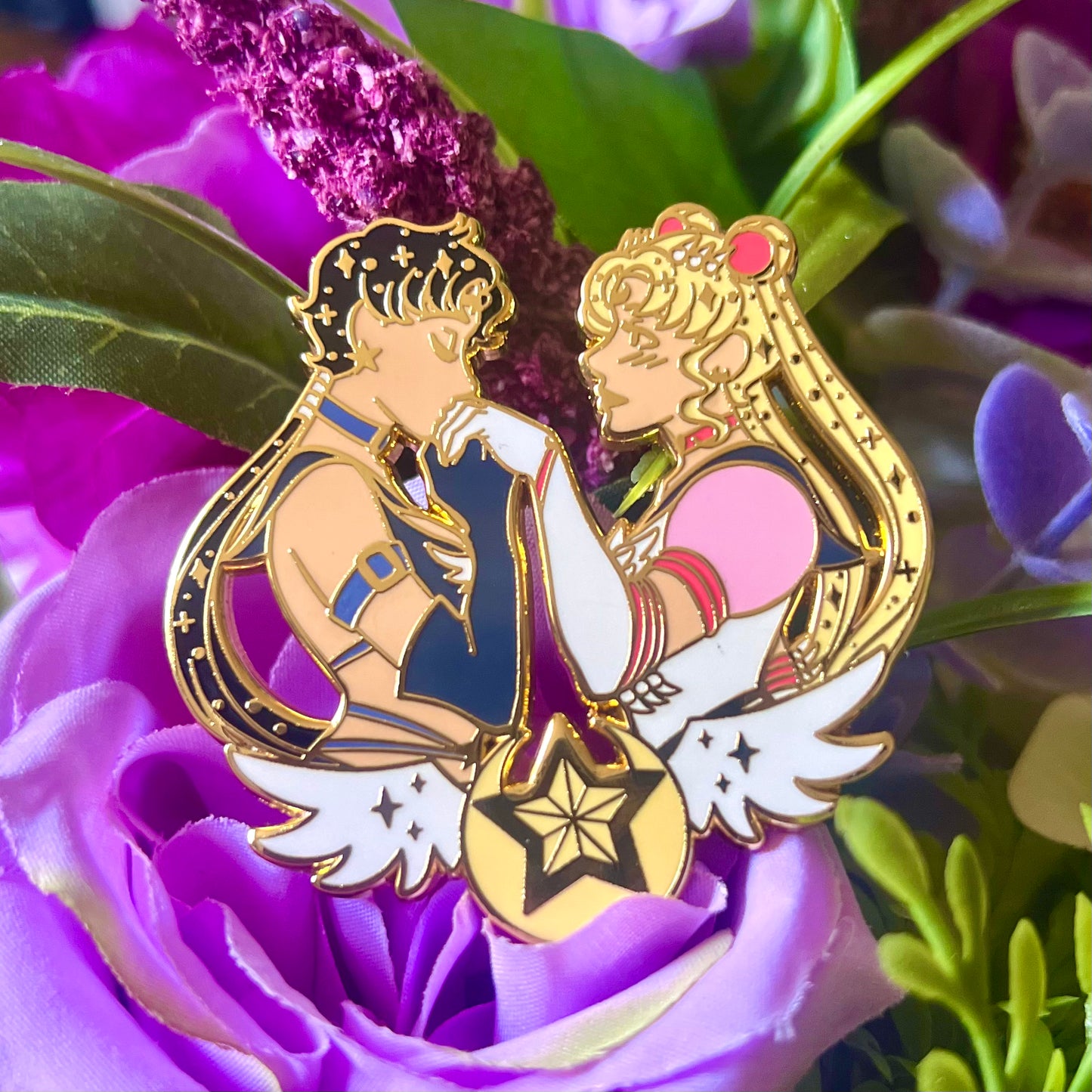 Usagi X Seiya Enamel Pin