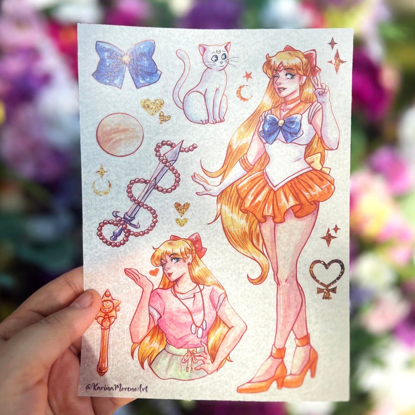 Sailor Moon Inner Planets WASHI STICKER SHEET Pack