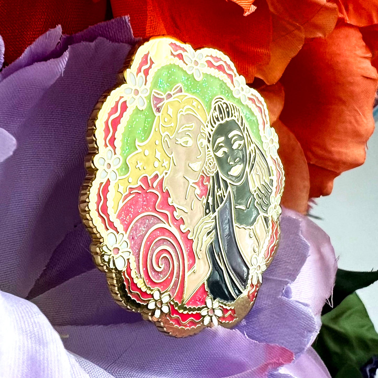Glinda x Elphaba Enamel Pin