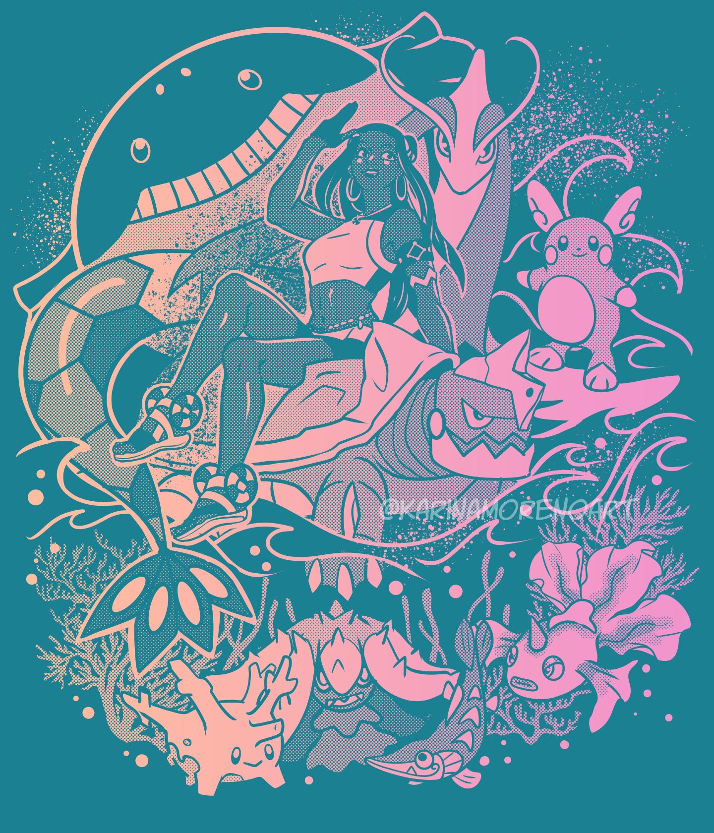 Ocean Pokemon T-Shirts