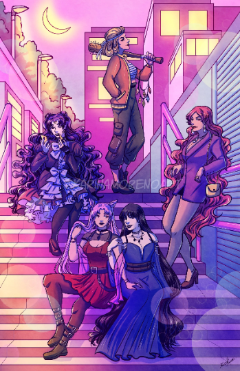 Bad Girls - Sailor Moon Villains Print