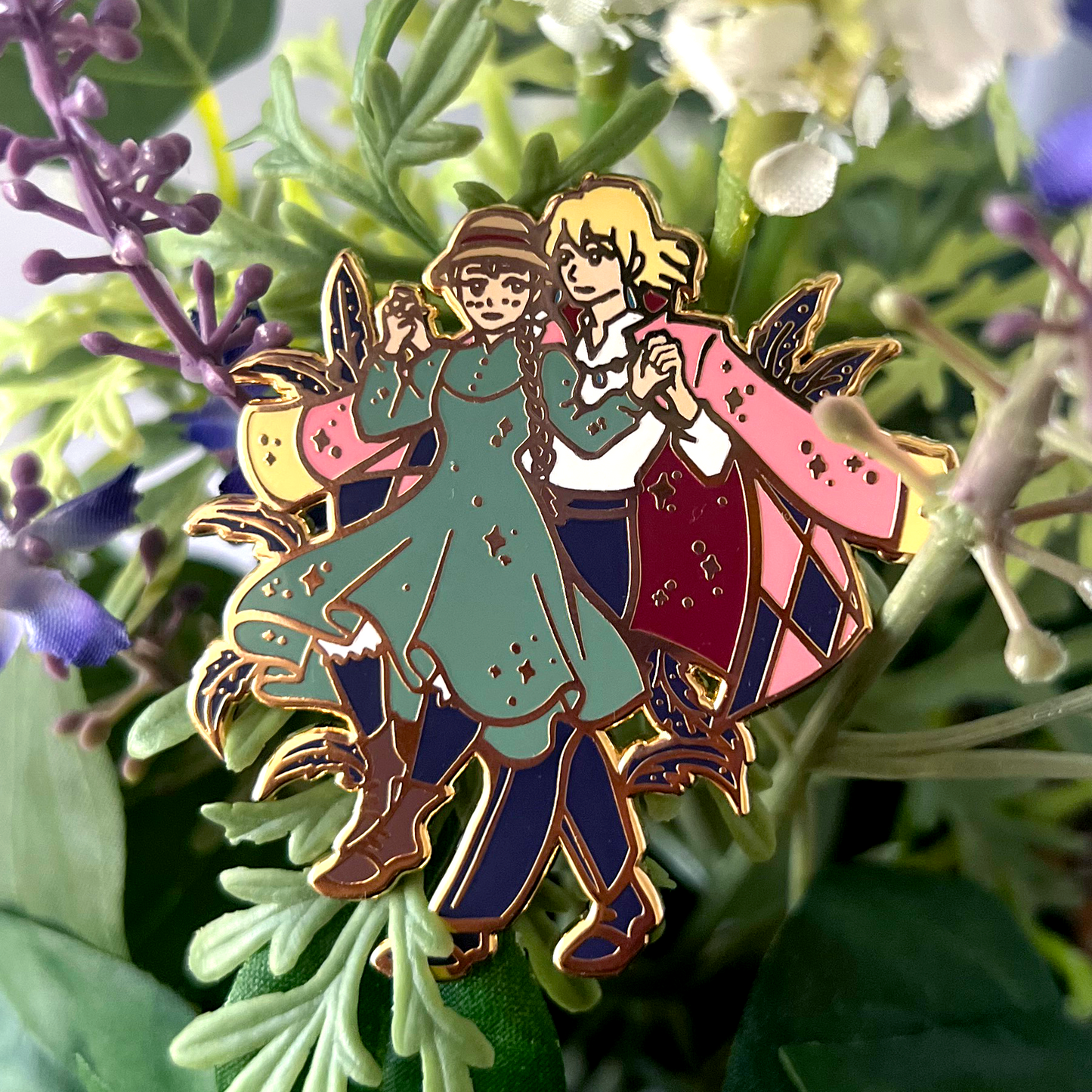 Howl & Sophie Enamel Pin