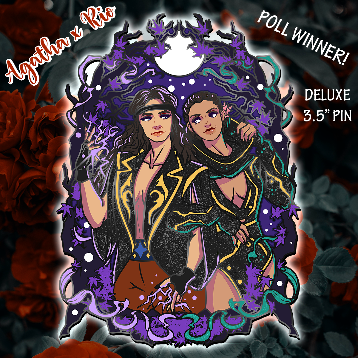 Agatha x Rio - LARGE 3.5 in - Enamel Pin