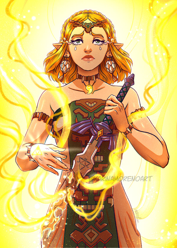 Zelda and the Master Sword - Zelda Tears of the Kingdom