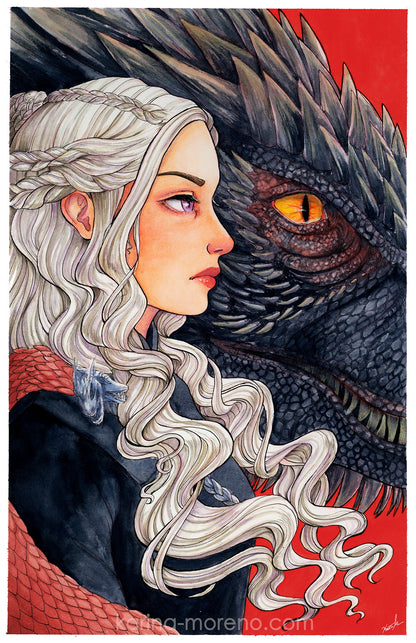 Fire and Blood Print