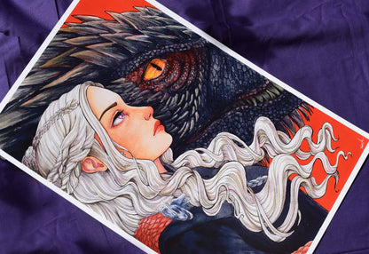 Fire and Blood Print