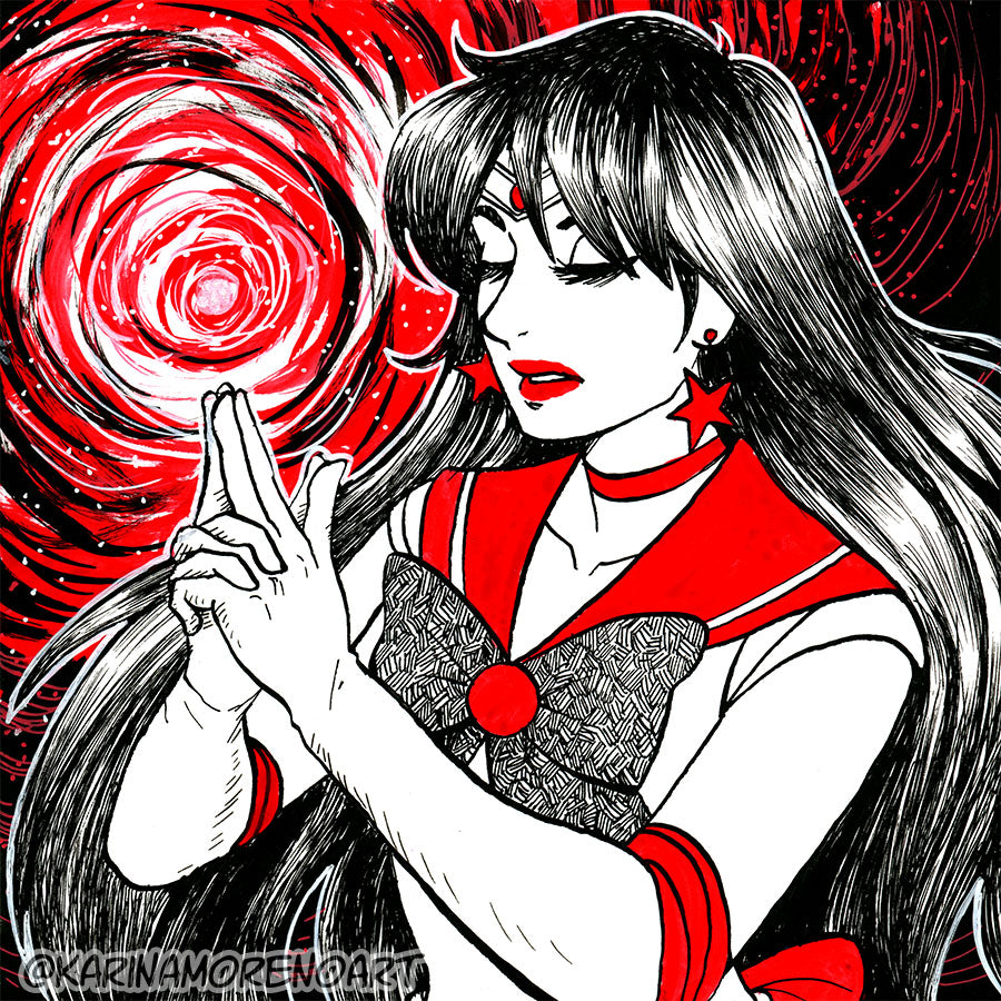 Sailor Moon Inner Planets - Pen and Ink Prints