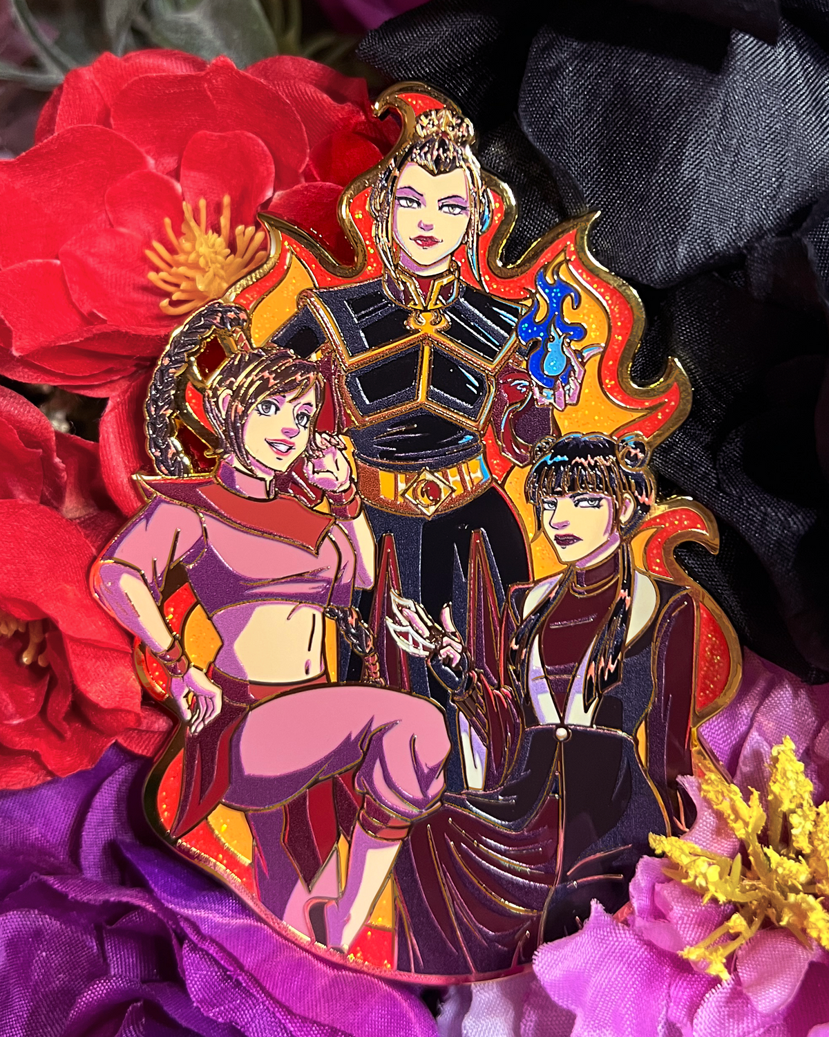 Azula, Mai, & Ty Lee - LARGE 3.5 in - Enamel Pin