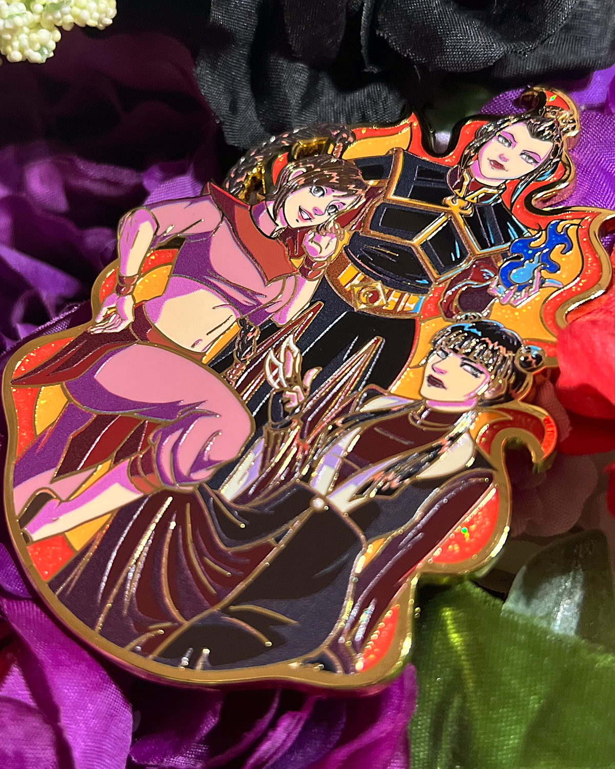 Azula, Mai, & Ty Lee - LARGE 3.5 in - Enamel Pin